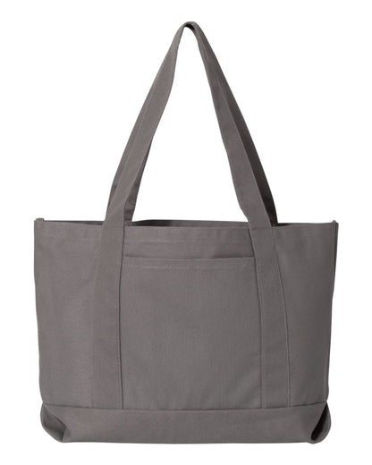Liberty Bags Seaside Cotton Pigment Dyed Resort Tote 8870 #color_Grey