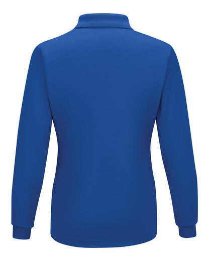 Red Kap Women's Long Sleeve Performance Knit Polo SK7L #color_Royal Blue