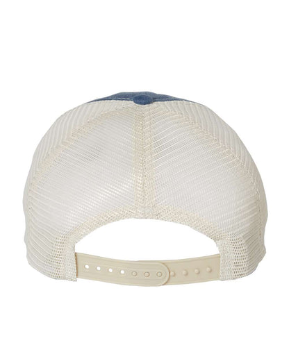 Valucap Pigment-Dyed Trucker Cap SP510 #color_Royal/ Stone