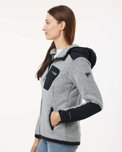 Columbia Women's Arctic Crest™ Sherpa Full-Zip Jacket 208903 #colormdl_White/ Black