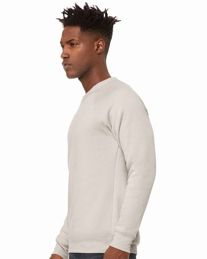 BELLA + CANVAS Unisex Sponge Fleece Raglan Crewneck Sweatshirt 3901 #colormdl_Heather Dust