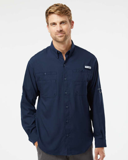 Columbia PFG Tamiami™ II Long Sleeve Shirt 212467 #colormdl_Collegiate Navy