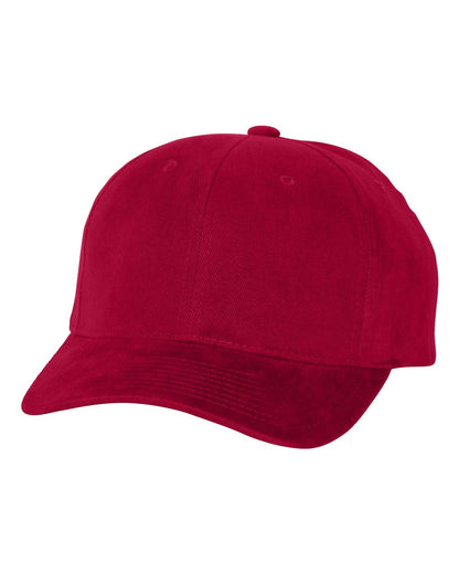 YP Classics Structured Brushed Twill Cap 6363V #color_Red
