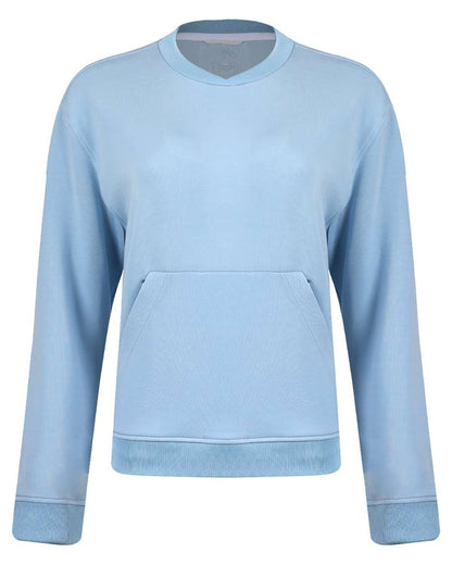 Swannies Women's Margaret Cross Neck Sweatshirt SWM500L #color_Sky