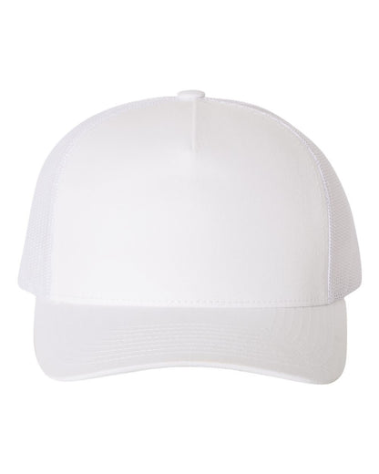 YP Classics Five-Panel Retro Trucker Cap 6506 #color_White