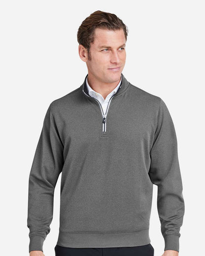 Fairway & Greene Men's Caves Tech Quarter-Zip Pullover C11512 #colormdl_Dark Shadow Grey Heather
