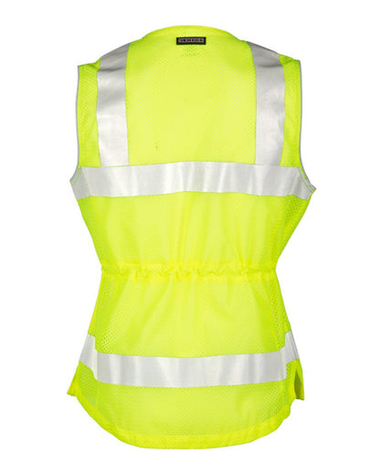Kishigo Women's Premium Brilliant Series® Fitted Vest 1521 #color_Lime