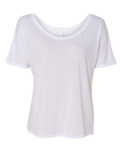 BELLA + CANVAS Women’s Slouchy Tee 8816 #color_White