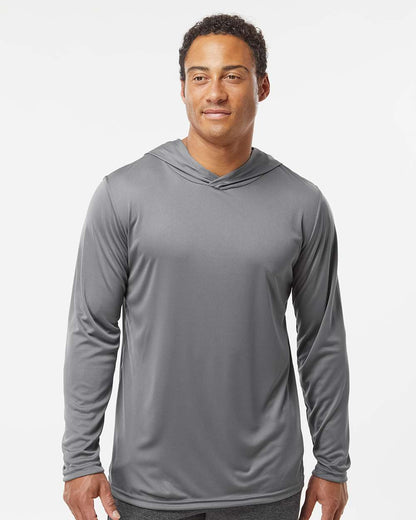 Holloway Men's Momentum Hooded Long Sleeve T-Shirt 222830 #colormdl_Graphite