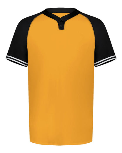 Augusta Sportswear Cutter Henley Jersey 6905 #color_Gold/ Black