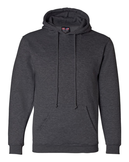 Bayside USA-Made Hooded Sweatshirt 960 #color_Charcoal Heather