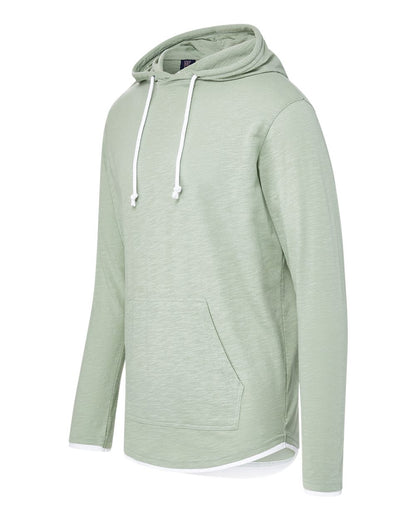 MV Sport Unisex Miles Slub Hooded Long Sleeve T-Shirt 24401 #color_Greenstone