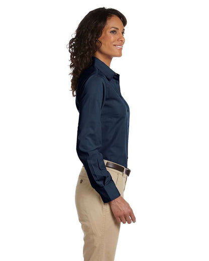 Harriton Women's Essential Poplin M510W #colormdl_Navy