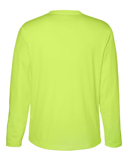 CORE365 Unisex Capital Long Sleeve Performance T-Shirt CE10L #color_Safety Yellow