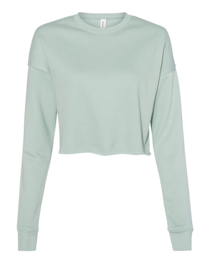 BELLA + CANVAS Women's Crop Crew Fleece 7503 #color_Dusty Blue