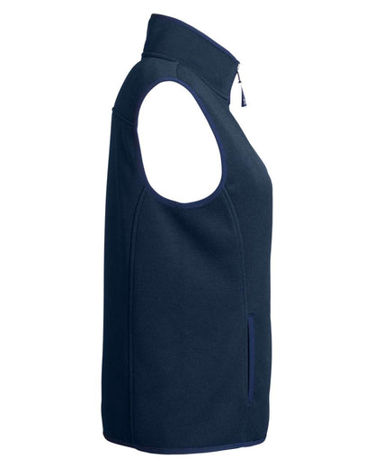 vineyard vines Women's Mountain Sweater Fleece Vest O001411 #color_Vineyard Navy