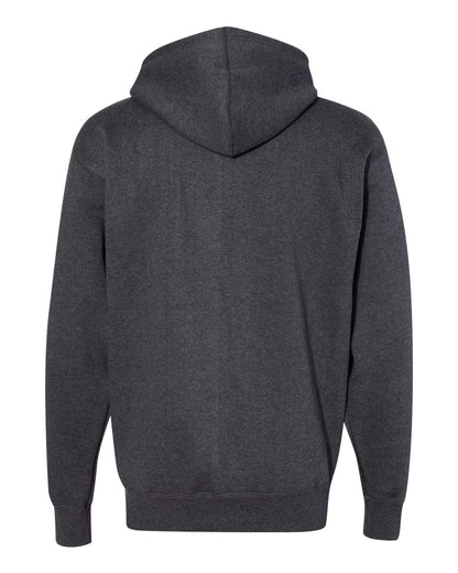 J. America Men's Premium Full-Zip Hooded Sweatshirt 8821 #color_Charcoal Heather