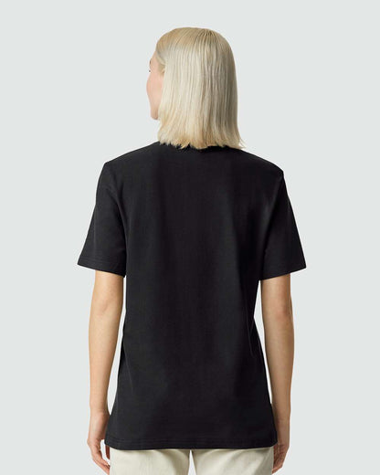 American Apparel Pique Mockneck Tee 1PQ #colormdl_Black