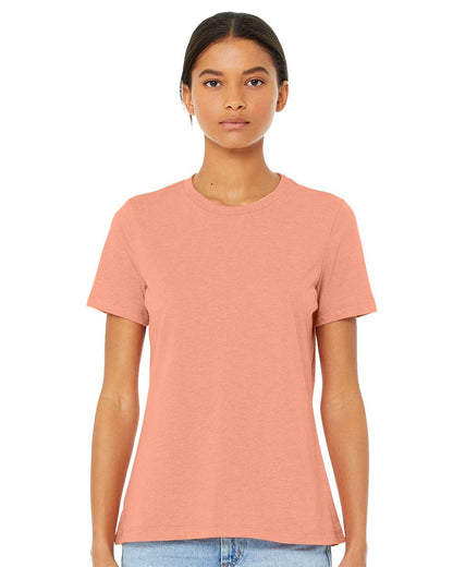 BELLA + CANVAS Women’s Relaxed Fit Triblend Tee 6413 #colormdl_Sunset Triblend