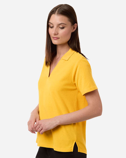 CORE365 Women's Resolve CVC Performance Pique Polo CE106W #colormdl_Campus Gold