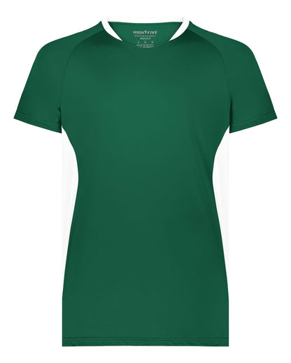 Augusta Sportswear Unisex Octane Soccer Jersey 322240 #color_Dark Green/ White