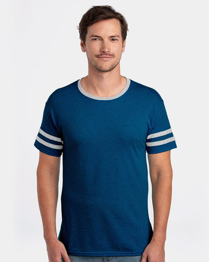 JERZEES Unisex Triblend Varsity Ringer T-Shirt 602MR JERZEES Unisex Triblend Varsity Ringer T-Shirt 602MR