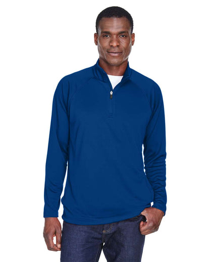Devon & Jones Men's Stretch Tech-Shell® Compass Quarter-Zip Pullover DG440 #colormdl_True Royal