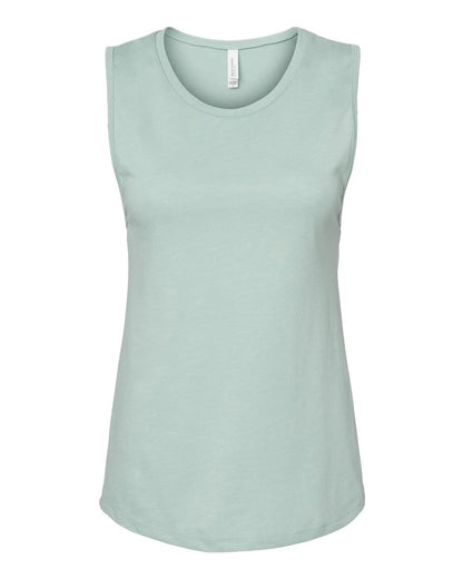 BELLA + CANVAS Women's Jersey Muscle Tank 6003 #color_Heather Dusty Blue