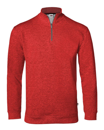 Badger FitFlex French Terry Quarter-Zip Sweatshirt 1060 #color_Red