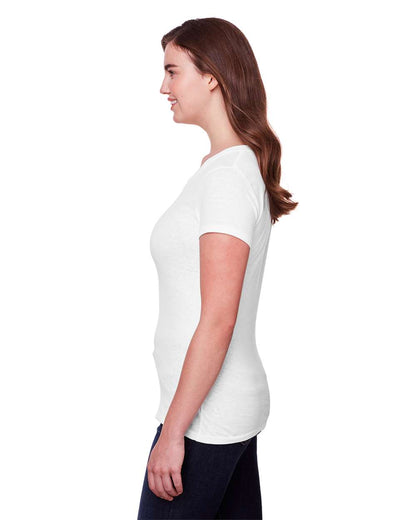 Threadfast Apparel Women's Tri-Blend T-Shirt 202A #colormdl_Solid White Triblend