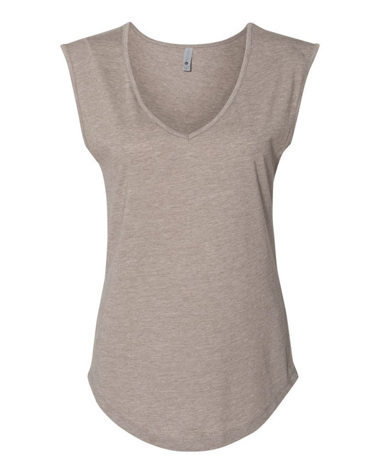 Next Level Women's Festival Sleeveless Deep V-Neck T-Shirt 5040