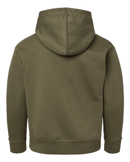 LAT Youth Fleece Hoodie Sweatshirt 2296 #color_Military Green