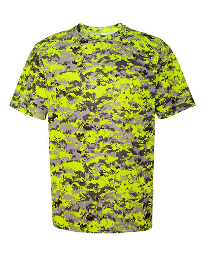 Badger Digital Camo T-Shirt 4180 #color_Safety Yellow Digital