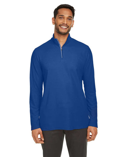 CORE365 Men's Fusion ChromaSoft™ Pique Quarter-Zip Pullover CE405 #colormdl_True Royal