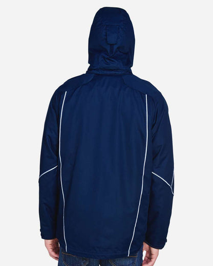 North End Men's Angle 3-In-1 Jacket with Bonded Fleece Liner 88196 #colormdl_Night