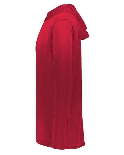 Holloway Men's Momentum Hooded Long Sleeve T-Shirt 222830 #color_Scarlet