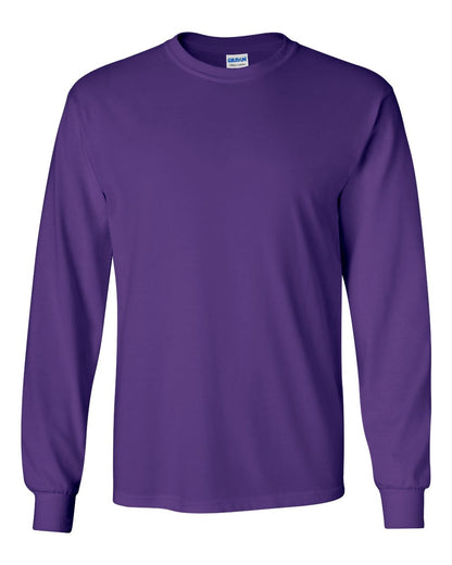 Gildan Unisex Ultra Cotton® Long Sleeve T-Shirt 2400 #color_Purple
