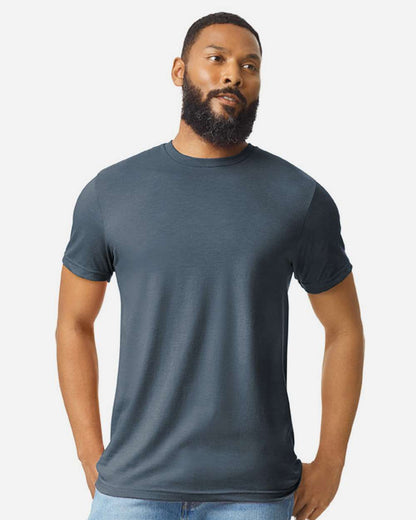 Gildan Unisex Softstyle® CVC T-Shirt 64000CVC #colormdl_Steel Blue