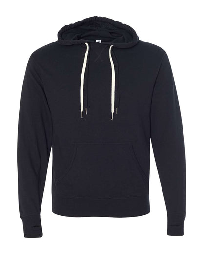 Independent Trading Co. Midweight French Terry Hooded Sweatshirt PRM90HT #color_Black