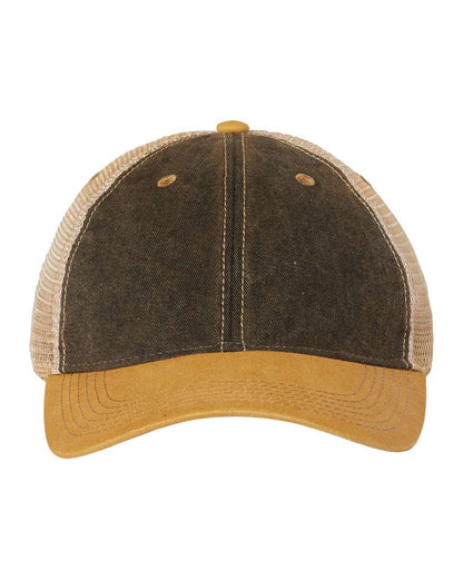 LEGACY Old Favorite Trucker Cap OFA #color_Black/ Yellow/ Khaki