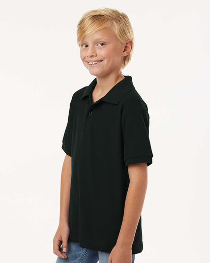 AllPro Youth Pique Polo 62800Y #colormdl_Black