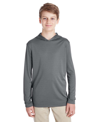 Team 365 Youth Zone Performance Hooded T-Shirt TT41Y #colormdl_Sport Graphite