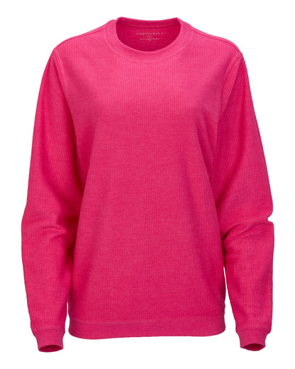 Boxercraft Unisex Corded Crewneck Sweatshirt D02 #color_Cosmic Pink