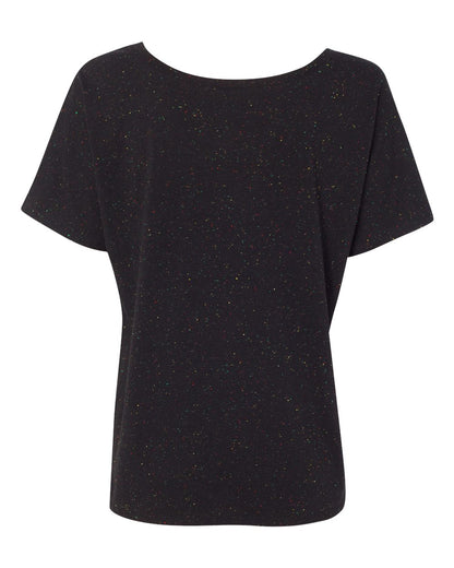 BELLA + CANVAS Women’s Slouchy Tee 8816 #color_Black Speckled