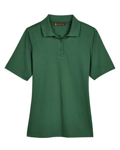 Harriton Women's Advantage Snag Protection Plus Polo M348W #color_Dark Green