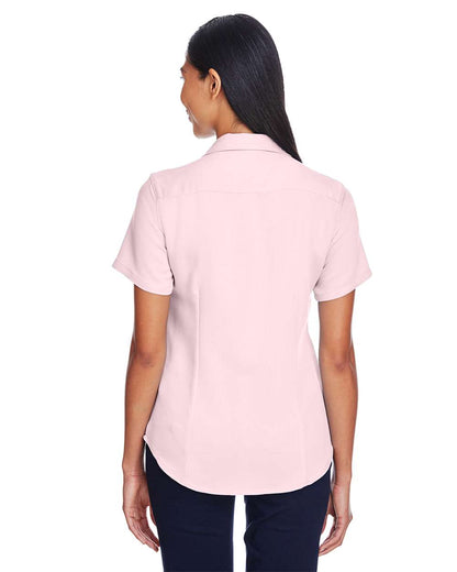 Harriton Women's Bahama Cord Camp Shirt M570W #colormdl_Blush