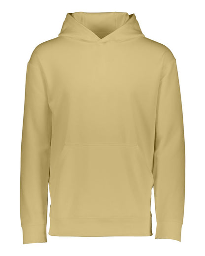 Augusta Sportswear Youth Wicking Fleece Hooded Sweatshirt 5506 #color_Vegas Gold