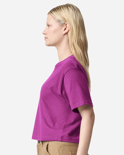 American Apparel Women's Fine Jersey Boxy Tee 102 #colormdl_Super Pink