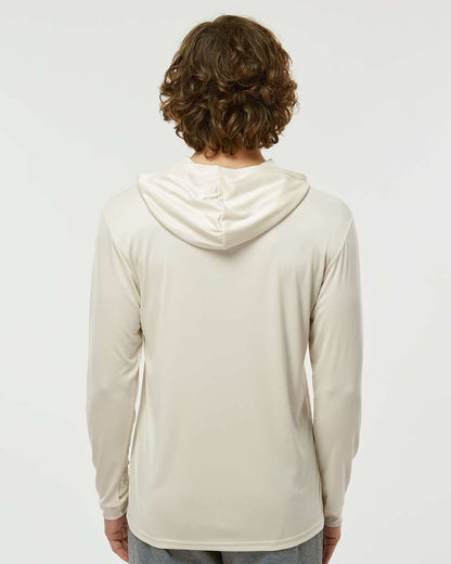 Paragon Unisex Bahama Performance Hooded Long Sleeve T-Shirt 220 #colormdl_Sand