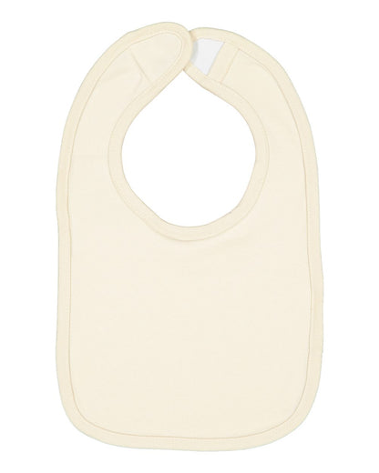 Rabbit Skins Infant Premium Jersey Bib 1005 #color_Natural